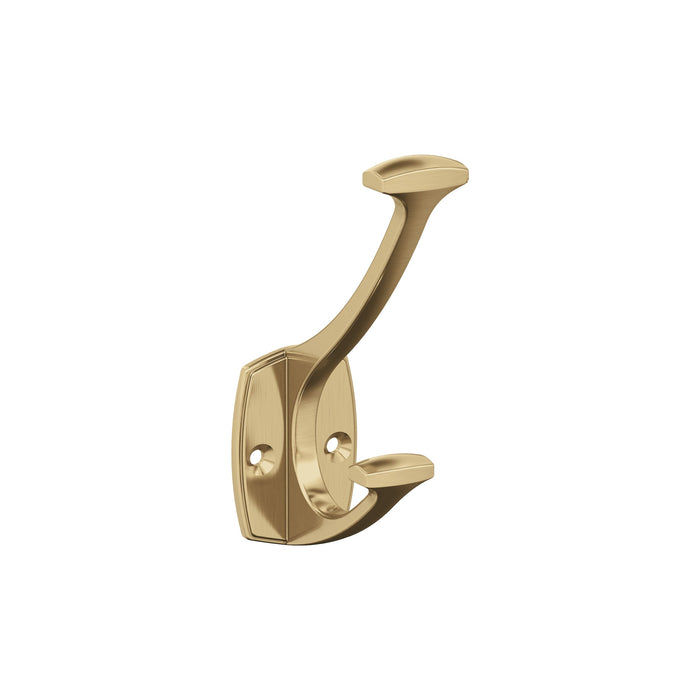 Amerock H37001CZ Vicinity Double Prong Champagne Bronze Decorative Wall Hook