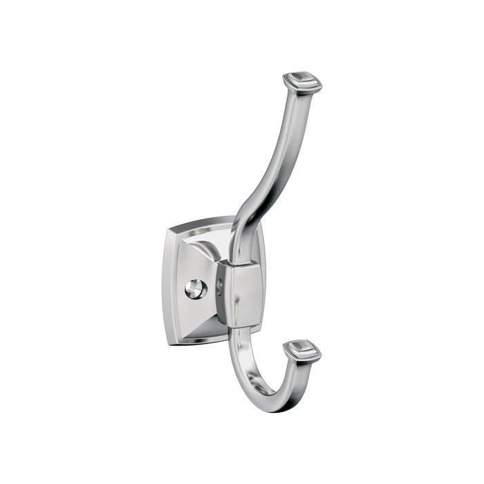 Amerock H3700226 Kinsale Double Prong Polished Chrome Decorative Wall Hook