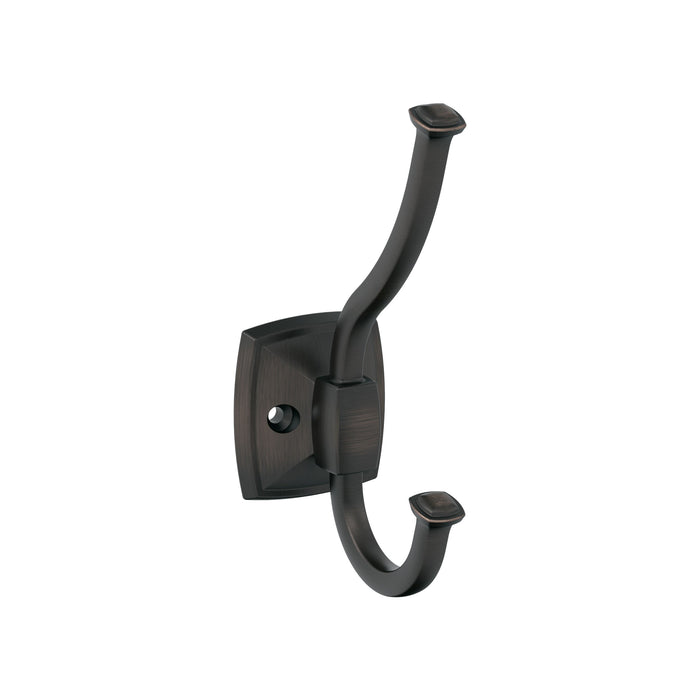 Amerock H37002ORB Kinsale Double Prong Oil-Rubbed Bronze Decorative Wall Hook