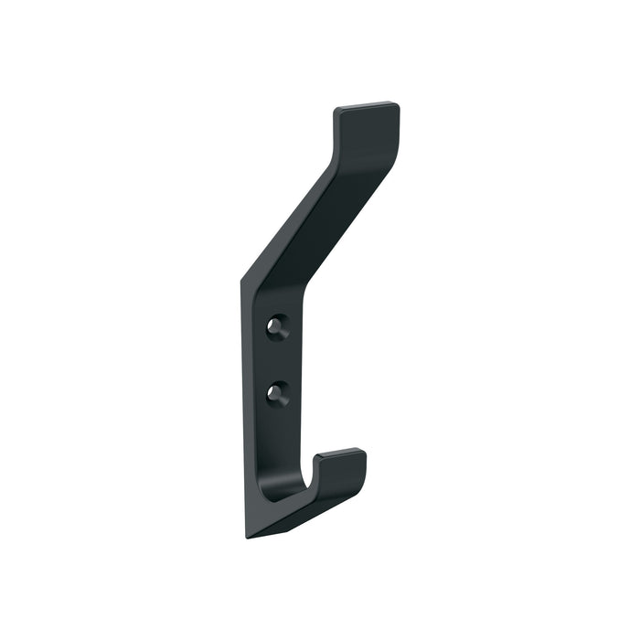 Amerock H37003MB Emerge Double Prong Matte Black Decorative Wall Hook