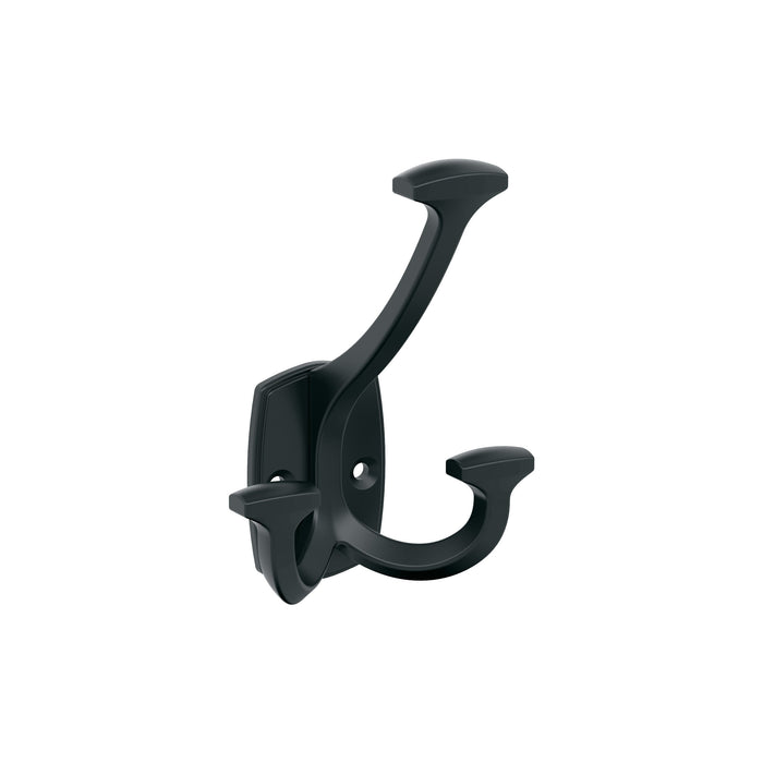 Amerock H37004MB Vicinity Triple Prong Matte Black Decorative Wall Hook