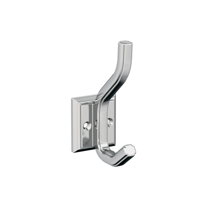 Amerock H3700526 Aliso Double Prong Polished Chrome Decorative Wall Hook