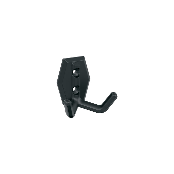 Amerock H37008MB Benton Double Prong Matte Black Decorative Wall Hook