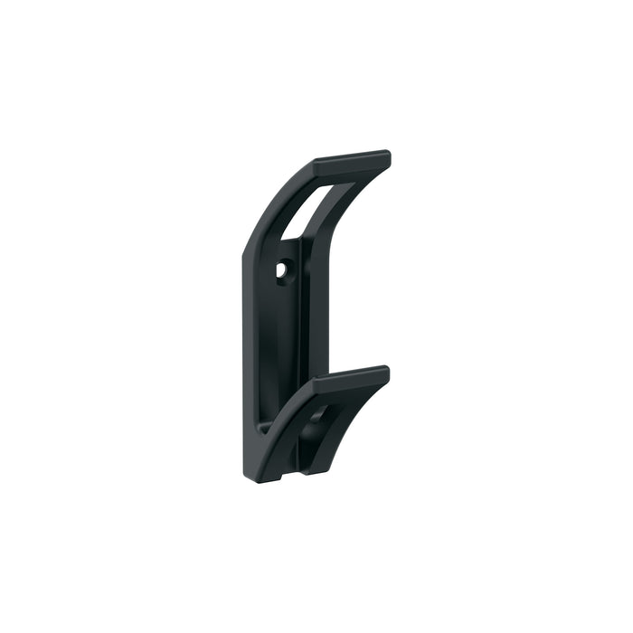 Amerock H37010MB Avid Double Prong Matte Black Decorative Wall Hook