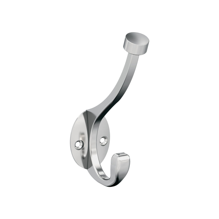 Amerock H5546526 Adare Double Prong Polished Chrome Decorative Wall Hook