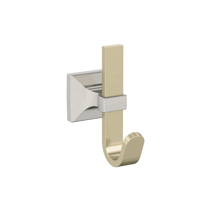 Amerock HBX36686BBZG10 Burbank Single Prong Golden Champagne/Satin Nickel Decorative Wall Hook