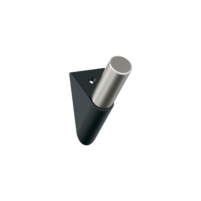 Amerock HBX37011MBG10 Acclivity Single Prong Matte Black/Satin Nickel Decorative Wall Hook