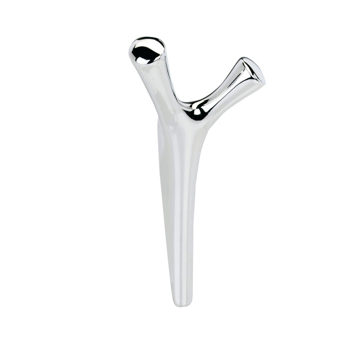 Amerock HBX3701726 Kodiak Double Prong Polished Chrome Decorative Wall Hook