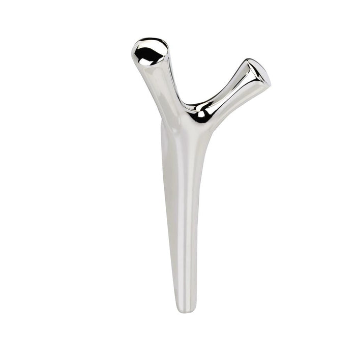 Amerock HBX37017PN Kodiak Double Prong Polished Nickel Decorative Wall Hook