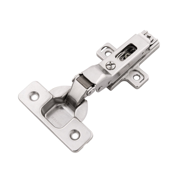 Hickory Hardware HH075222-14 Hinge Concealed Half Overlay Frameless Self-Close Clip On Polished Nickel Finish (2 Pack)