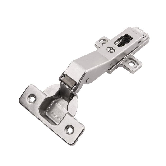 Hickory Hardware HH075225-14 Hinge Concealed Frameless Corner Door 45 Degree Angle Self-Close Clip On Polished Nickel Finish (2 Pack)