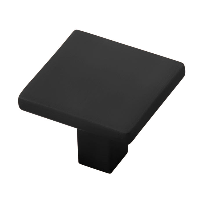 Hickory Hardware HH075341-MB Skylight Collection Knob 1-1/4 Inch (32mm) Square Matte Black Finish