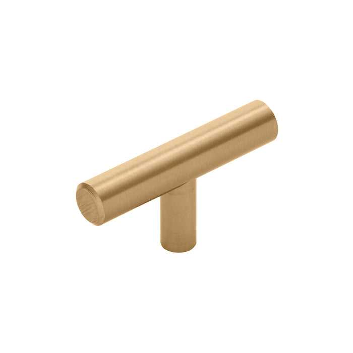 Hickory Hardware HH075591-CBZ Bar Pulls Collection T-Knob 2-3/8 Inch (60mm) x 1/2 Inch (13mm) Champagne Bronze Finish