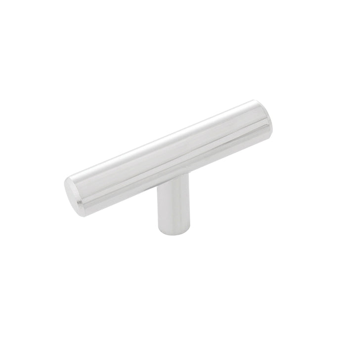 Hickory Hardware HH075591-CH Bar Pulls Collection T-Knob 2-3/8 Inch (60mm) x 1/2 Inch (13mm) Chrome Finish