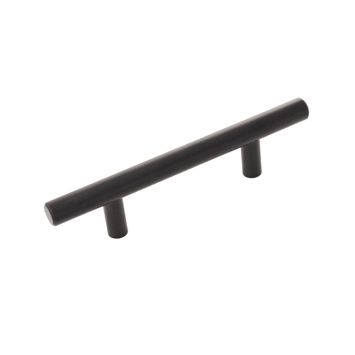 Hickory Hardware HH075593-MB Bar Pulls Collection Pull 3 Inch (76mm) Center to Center Matte Black Finish