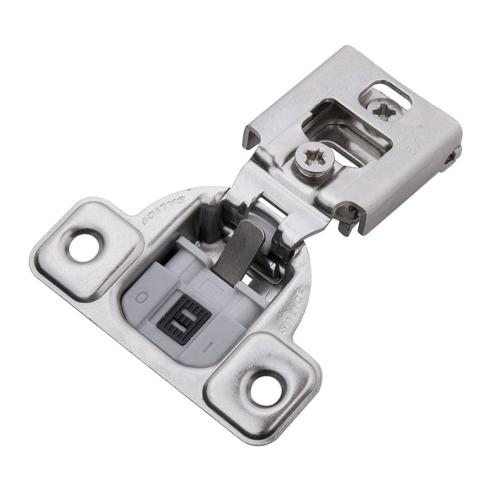 Hickory Hardware HH74716-14 Hinge Concealed 1/2 Inch (13mm) Overlay Face Frame Soft Close Polished Nickel Finish (2 Pack)