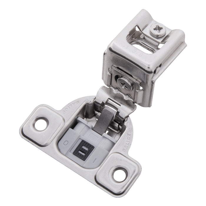 Hickory Hardware HH74719-14 Hinge Concealed 1-3/8 Inch (35mm) Overlay Face Frame Soft Close Polished Nickel Finish (2 Pack)