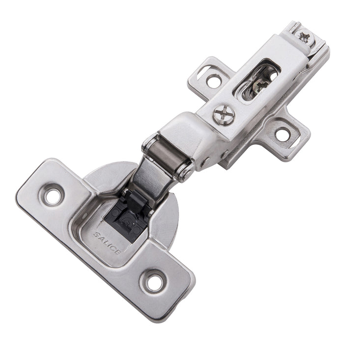 Hickory Hardware HH74722-14 Hinge Concealed Full Inset Frameless Soft Close Clip On Polished Nickel Finish (2 Pack)