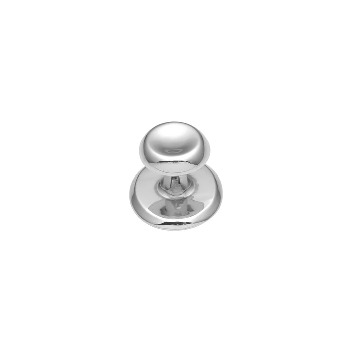 Hickory Hardware K64-CH Sunnyside Collection Knob with Backplate 1-1/8 Inch (29mm) Diameter Chrome Finish