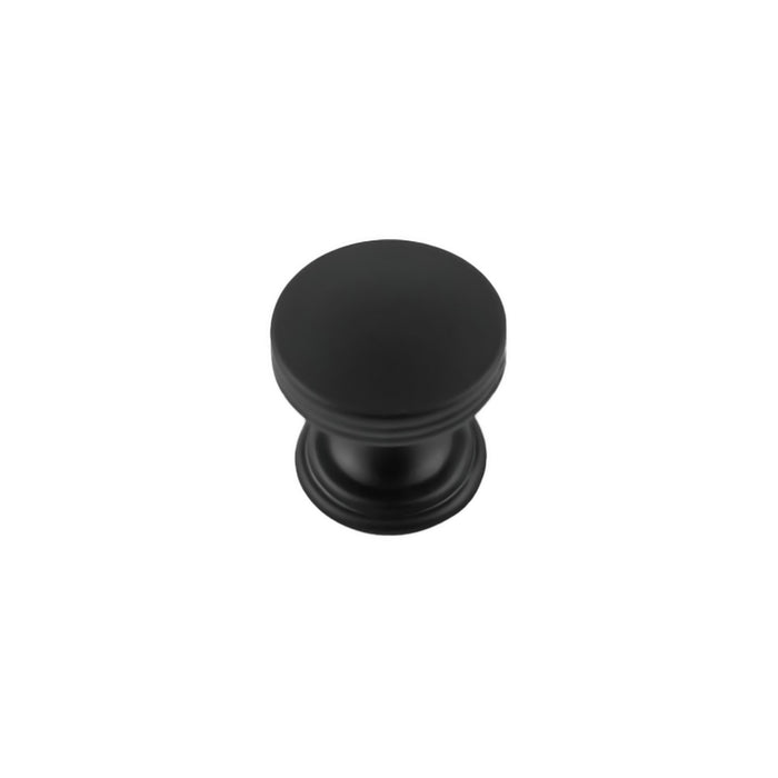 Hickory Hardware P2140-MB American Diner Collection Knob 1 Inch (25mm) Diameter Matte Black Finish