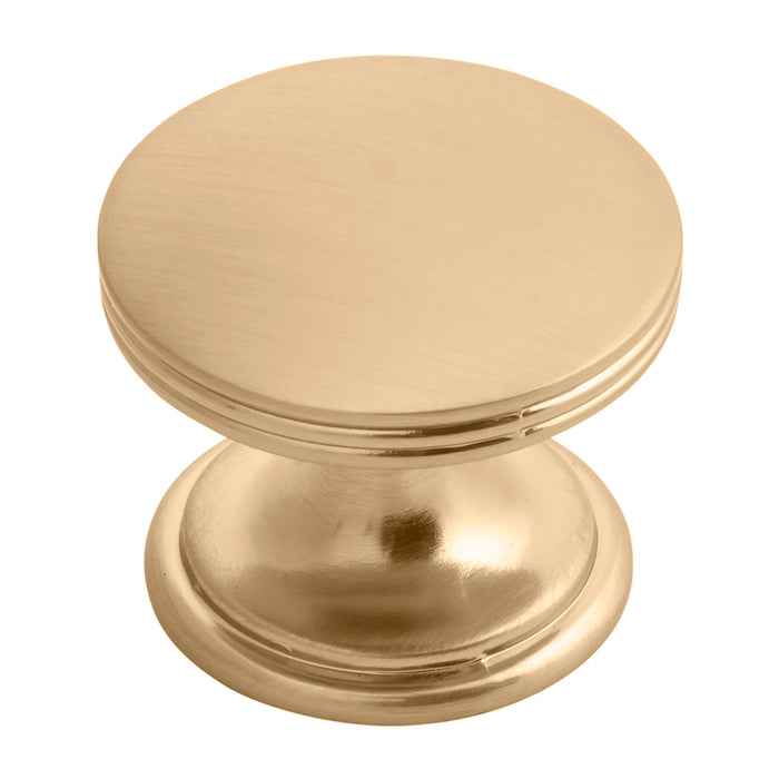 Hickory Hardware P2142-CBZ American Diner Collection Knob 1-3/8 Inch (35mm) Diameter Champagne Bronze Finish
