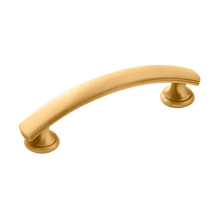 Hickory Hardware P2143-BGB American Diner Collection Pull 3 Inch (76mm) Center to Center Brushed Golden Brass Finish