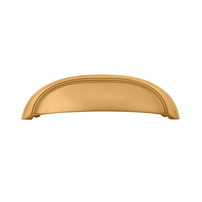 Hickory Hardware P2144-BGB American Diner Collection Cup Pull 3 Inch (76mm) & 3-3/4 Inch (96mm) Center to Center Brushed Golden Brass Finish