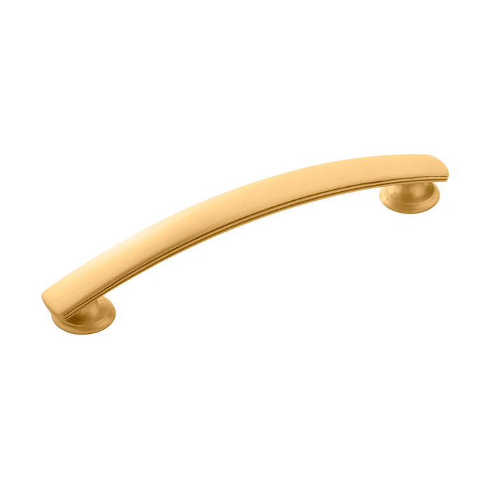 Hickory Hardware P2149-BGB American Diner Collection Pull 5-1/16 Inch (128mm) Center to Center Brushed Golden Brass Finish