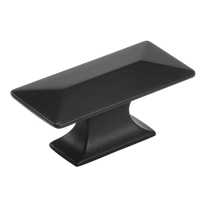 Hickory Hardware P2152-MB Bungalow Collection Knob 2-5/16 Inch (59mm) x 1-1/16 Inch (27mm) Matte Black Finish