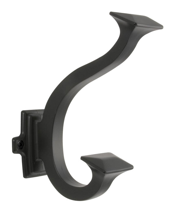 Hickory Hardware P2155-MB Bungalow Collection Signature Hook 1-1/2 Inch (38mm) Center to Center Matte Black Finish
