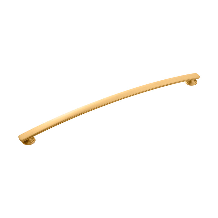 Hickory Hardware P2159-BGB American Diner Collection Pull 12 Inch (305mm) Center to Center Brushed Golden Brass Finish