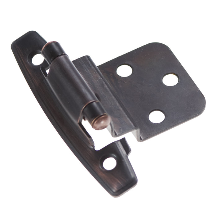 Hickory Hardware P295-VB Hinge 3/8 Inch (10mm) Inset Surface Face Frame Self-Close Vintage Bronze Finish (2 Pack)