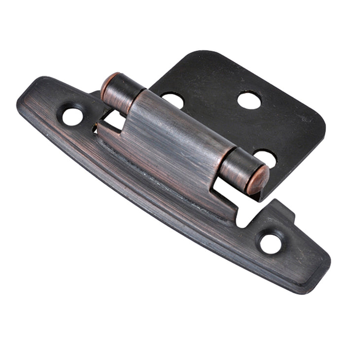 Hickory Hardware P296-VB Hinge Flush Surface Face Frame Self-Close Vintage Bronze Finish (2 Pack)