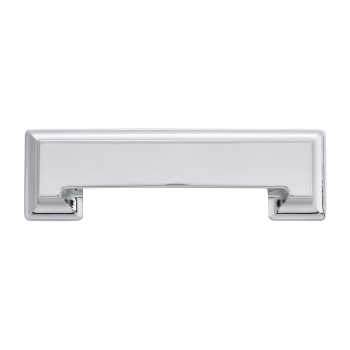 Hickory Hardware P3013-CH Studio Collection Cup Pull 3 Inch (76mm) & 3-3/4 Inch (96mm) Center to Center Chrome Finish