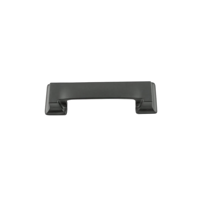 Hickory Hardware P3013-MB Studio Collection Cup Pull 3 Inch (76mm) & 3-3/4 Inch (96mm) Center to Center Matte Black Finish