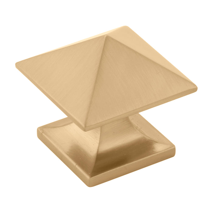 Hickory Hardware P3015-CBZ Studio Collection Knob 1-1/4 Inch (32mm) Square Champagne Bronze Finish