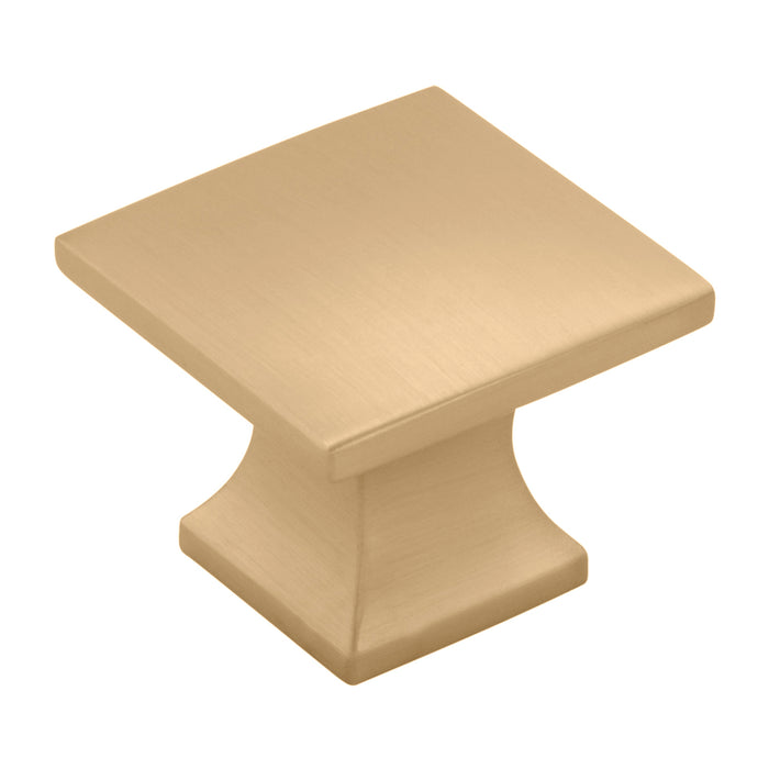 Hickory Hardware P3028-CBZ Studio Collection Knob 1-1/4 Inch (32mm) Square Champagne Bronze Finish
