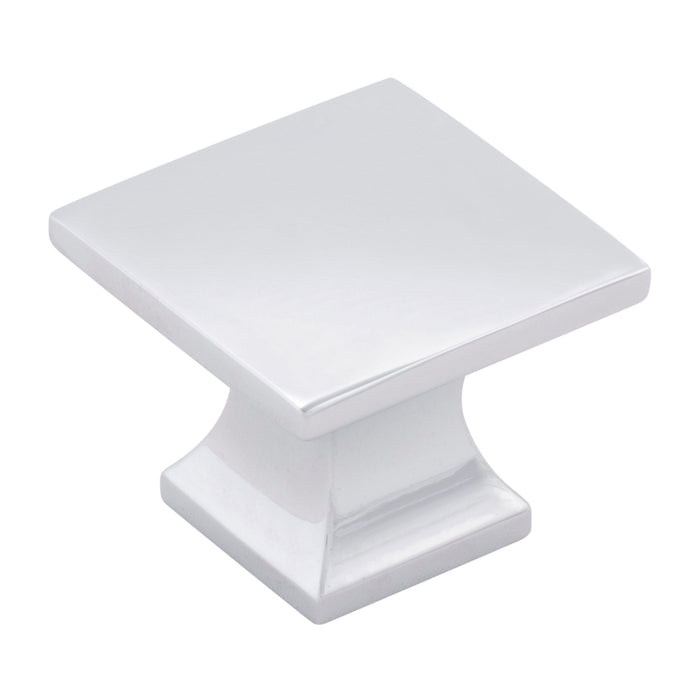Hickory Hardware P3028-CH Studio Collection Knob 1-1/4 Inch (32mm) Square Chrome Finish