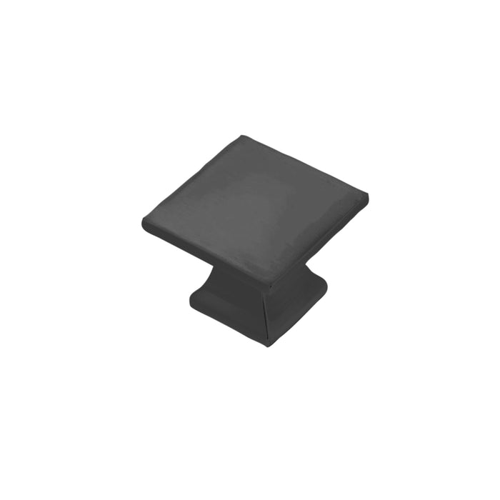 Hickory Hardware P3028-MB Studio Collection Knob 1-1/4 Inch (32mm) Square Matte Black Finish