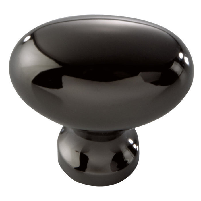 Hickory Hardware P3054-BLN Williamsburg Collection Knob 1-1/4 Inch (32mm) X 13/16 Inch (21mm) Black Nickel Finish