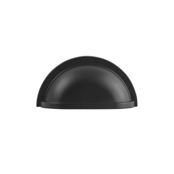 Hickory Hardware P3055-MB Williamsburg Collection Cup Pull 3 Inch (76mm) Center to Center Matte Black Finish