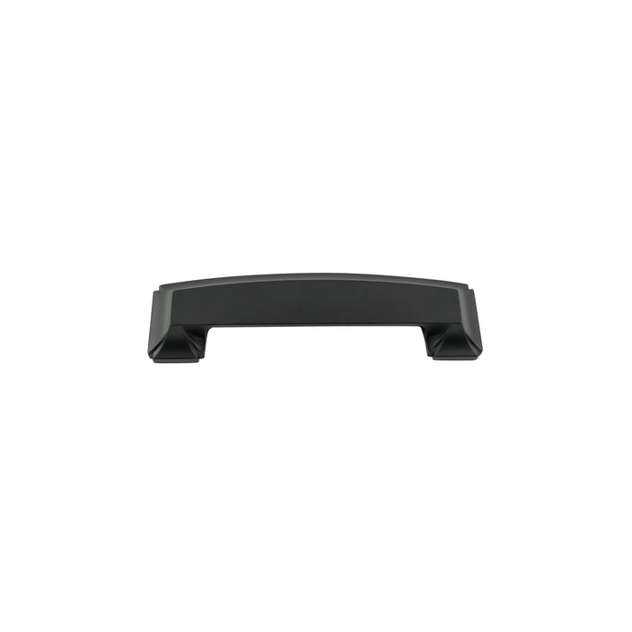 Hickory Hardware P3234-MB Bridges Collection Cup Pull 3 Inch (76mm), 3-3/4 Inch (96mm) & 5-1/16 Inch (128mm) Center to Center Matte Black Finish