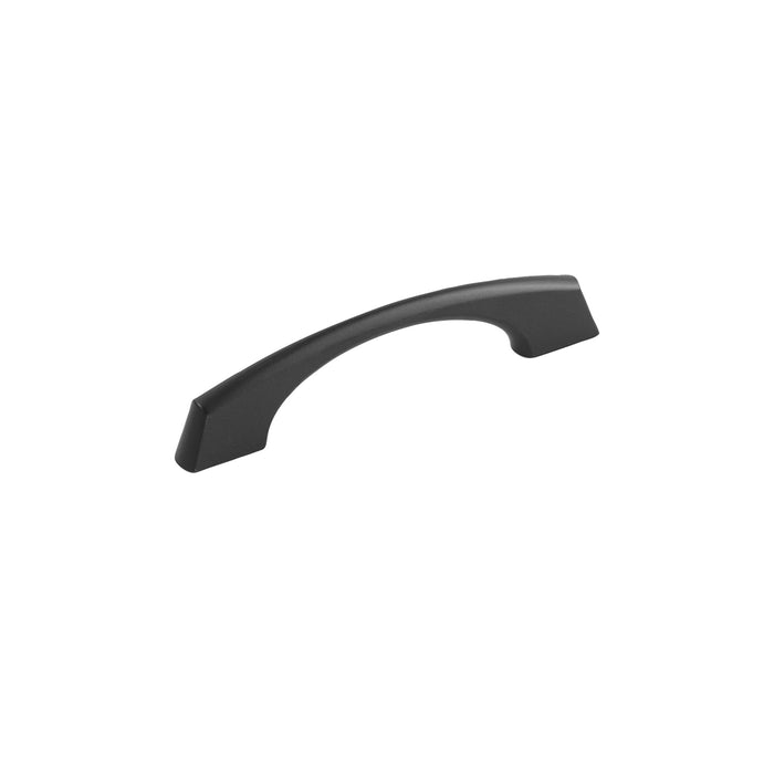 Hickory Hardware P3370-MB Greenwich Collection Pull 3 Inch (76mm) & 3-3/4 Inch (96mm) Center to Center Matte Black Finish