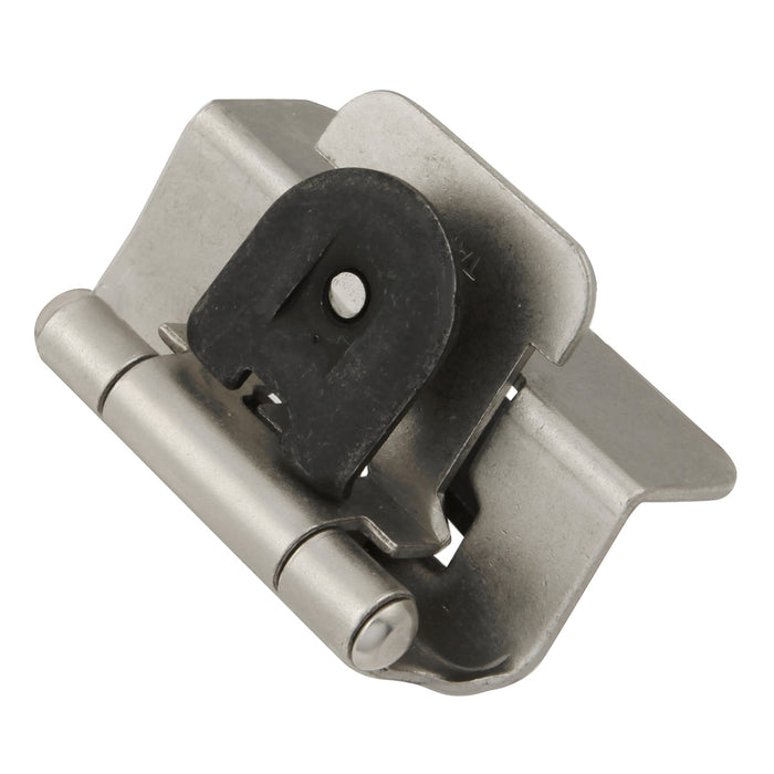 Hickory Hardware P5310-SN Hinge Double Demountable 1/2 Inch (13mm) Overlay Satin Nickel Finish (2 Pack)