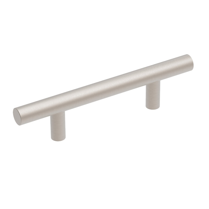 Hickory Hardware R077744SNX Round Bar Pull Collection Bar Pull 3 Inch (76mm) Center to Center Satin Nickel Finish