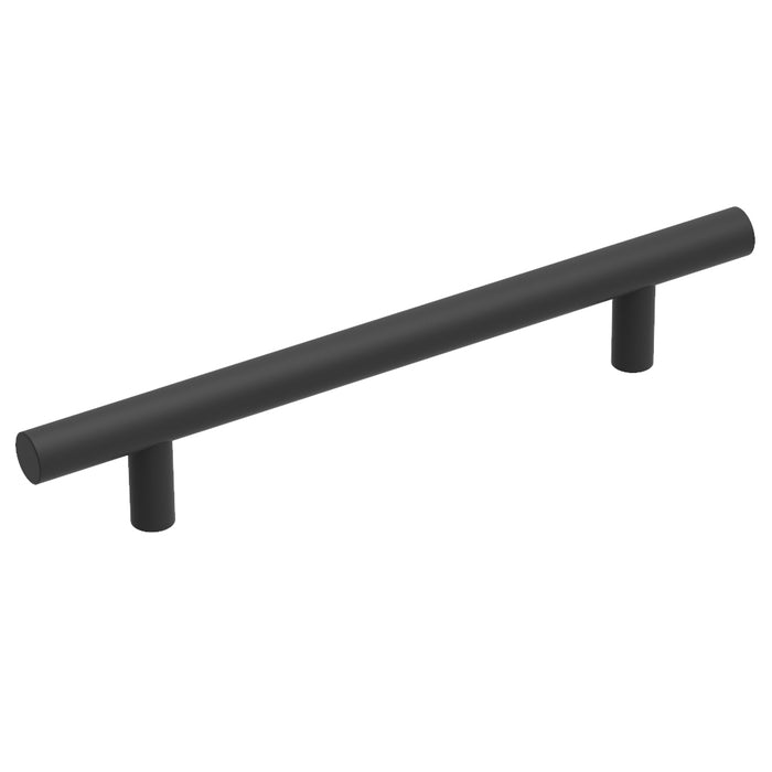 Hickory Hardware R077745MBX-10G Round Bar Pull Collection Bar Pull 5-1/16 Inch (128mm) Center to Center Matte Black Finish (10 Pack)