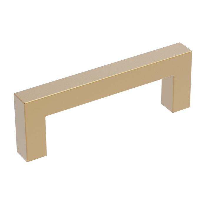 Hickory Hardware R077746BBX-10G Pier Collection Pull 3 Inch (76mm) Center to Center Brushed Brass Finish (10 Pack)