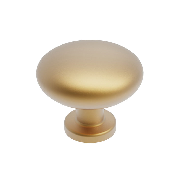 Hickory Hardware R077753BBX True Collection Knob 1-1/8 Inch (29mm) Diameter Brushed Brass Finish
