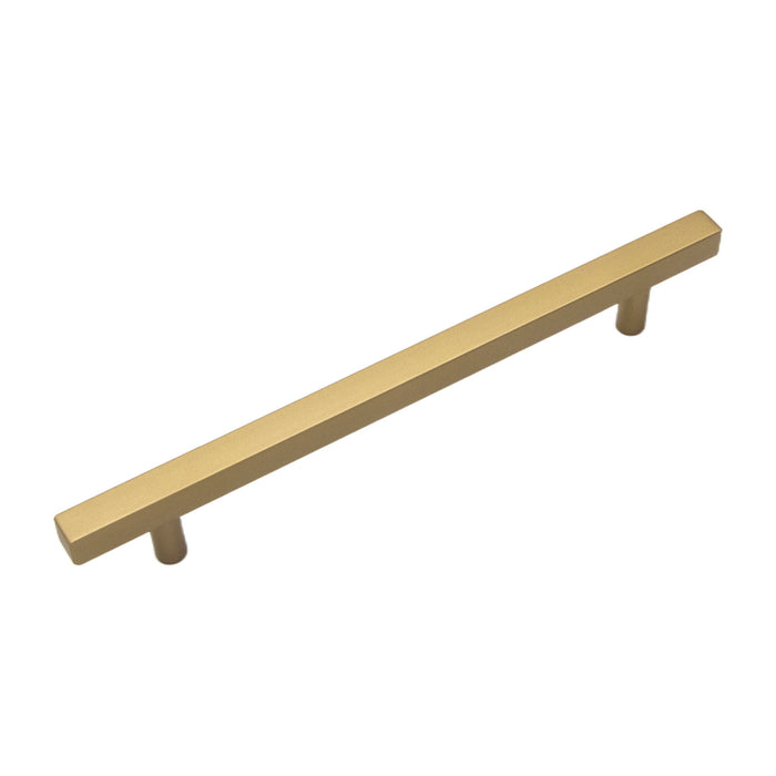Hickory Hardware R080317BBX Quad Collection Bar Pull 7-9/16 Inch (192mm) Center to Center Brushed Golden Brass Finish