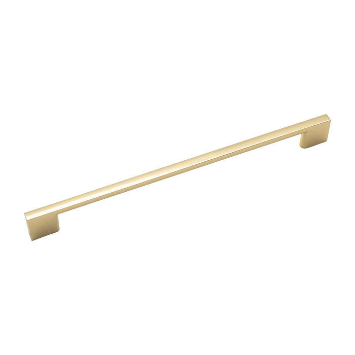 Hickory Hardware R080329BBX Mod Collection Pull 8-13/16 Inch (224mm) Center to Center Brushed Golden Brass Finish